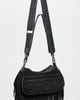 Think Royln Think Royln Maverick Fringe Suede Crossbody Bag Black Suede One - 4