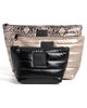 Think Royln Think Royln Travel Trio Pouches Python/Pearl Cashmere/Black One - 1