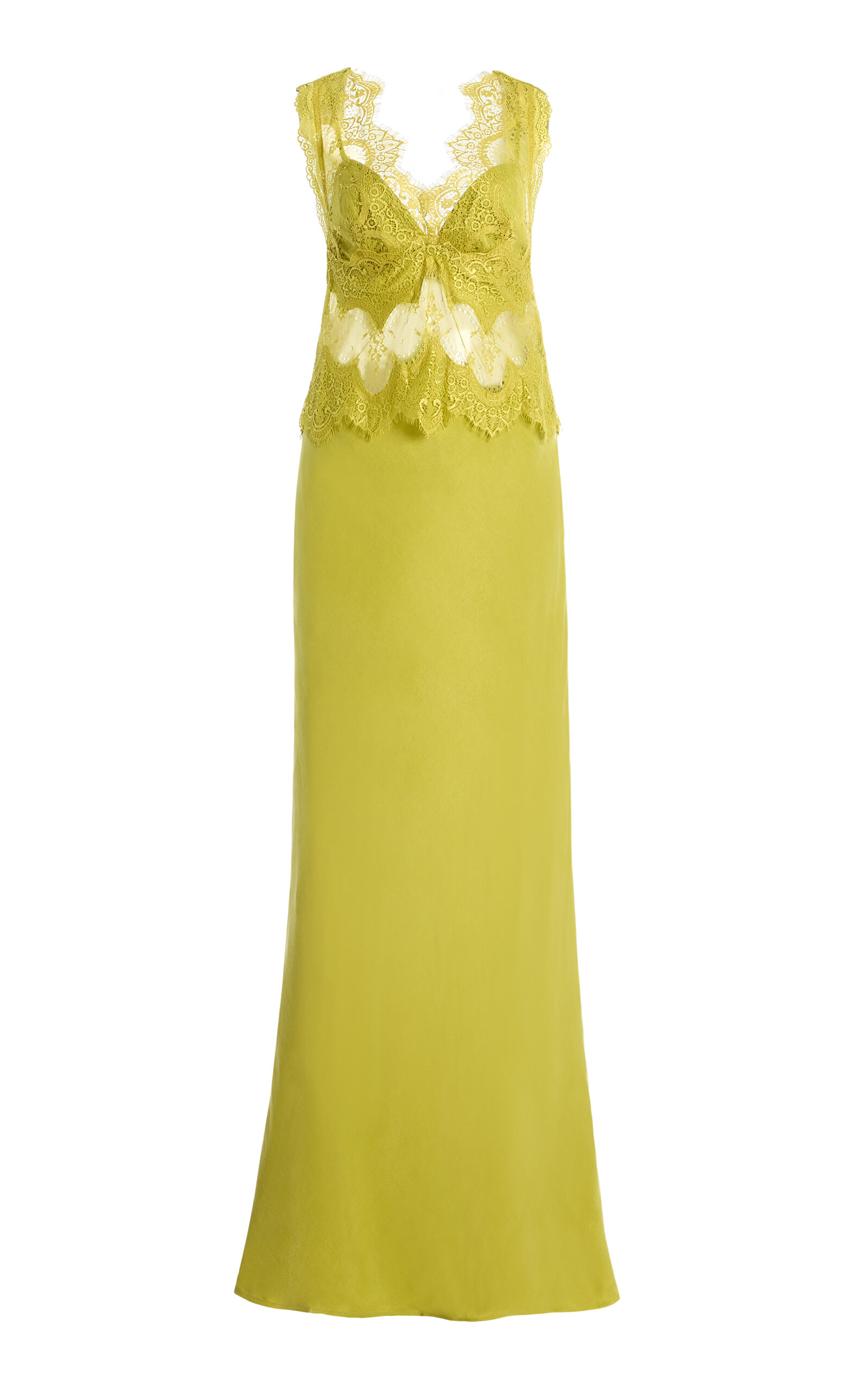 third form exclusive visions lace-trimmed satin midi dress Third Form Dress by Third Form