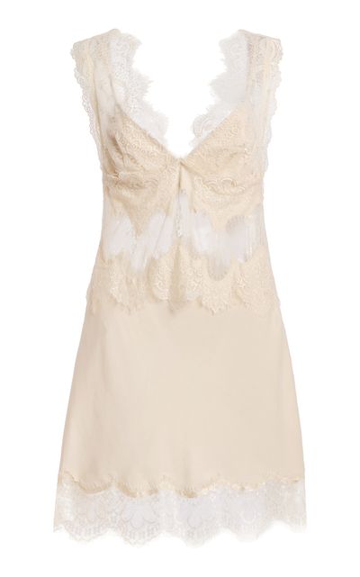 Third Form Third Form Visions Lace Mini Dress Ivory AU 10