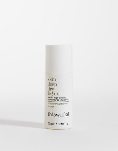 this works This Works Skin Deep Dry Leg Oil 50ml Roller-No color
