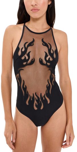 Thistle and Spire Thistle and Spire Smokin Mirrors Bodysuit Black