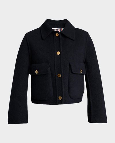Thom Browne Brushed Wool Single-Breasted Jacket