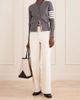 THOM BROWNE Grosgrain-trimmed striped wool-blend sweater - 2