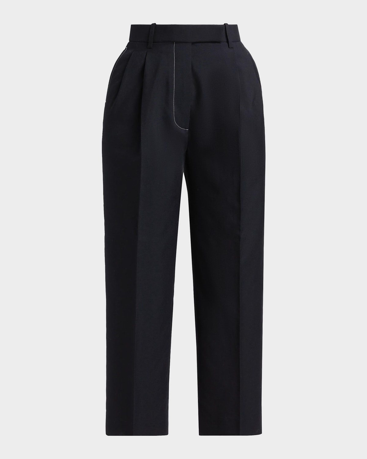 Thom Browne High-Rise Double Pleat Trousers