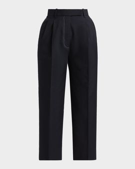 Thom Browne High-Rise Double Pleat Trousers