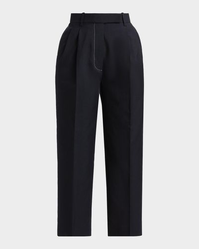 Thom Browne High-Rise Double Pleat Trousers