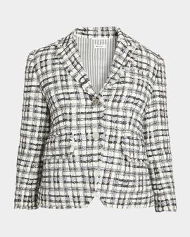 Thom Browne High Armhole Tweed Single-Breasted Sport Coat