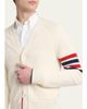 Thom Browne Men's Cotton and Linen 4-Bar Sleeve Cardigan - 5