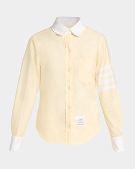 Thom Browne Oxford Peter Pan Cotton Shirt