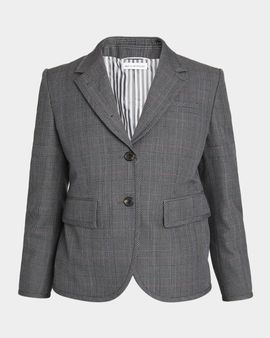Thom Browne Plaid Virgin Wool Blazer