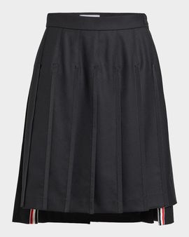 Thom Browne Pleated Bermuda-Length Skirt