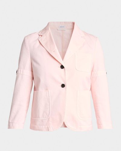 Thom Browne Single-Breasted Denim Shrunken Sport Coat