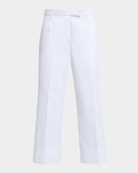 Thom Browne Striped-Trim Straight-Leg Ankle Trousers