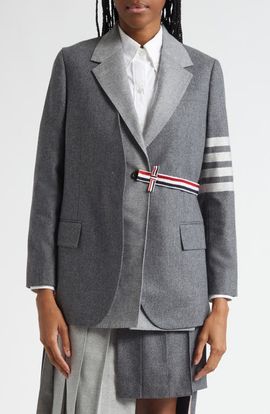 Thom Browne Thom Browne 4-Bar 2-in-1 Wool & Cashmere Sport Coat