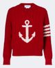 Thom Browne Thom Browne 4-Bar cable-knit virgin wool sweater - 1