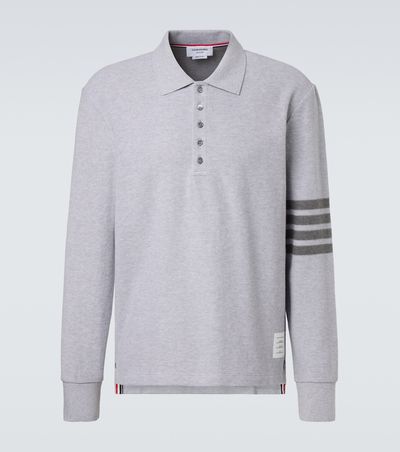 Thom Browne Thom Browne 4-Bar cotton piqué polo shirt
