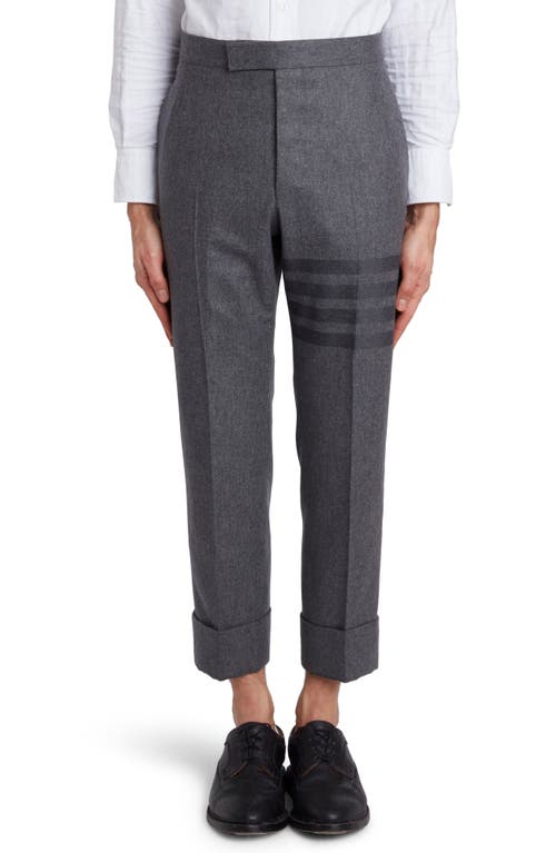Thom Browne Thom Browne 4-Bar Cropped Wool & Cashmere Pants