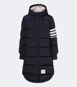 Thom Browne Thom Browne 4-Bar hooded down coat