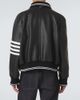 Thom Browne Thom Browne 4-Bar leather bomber jacket - 4