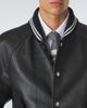 Thom Browne Thom Browne 4-Bar leather bomber jacket - 6