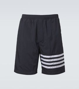 Thom Browne Thom Browne 4-Bar ripstop shorts