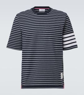 Thom Browne Thom Browne 4-Bar striped cotton T-shirt