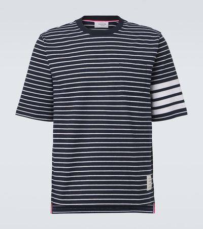 Thom Browne Thom Browne 4-Bar striped cotton T-shirt