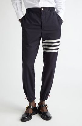 Thom Browne Thom Browne 4-Bar Wool Track Trousers