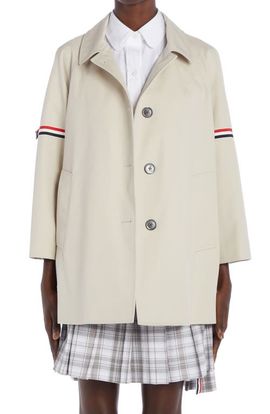 Thom Browne Thom Browne Armband Waterproof Twill Crop Car Coat