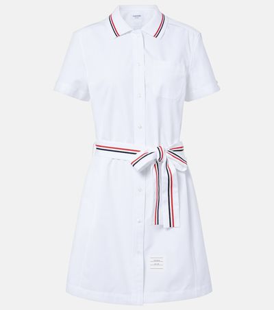 Thom Browne Thom Browne Belted cotton poplin shirt dress