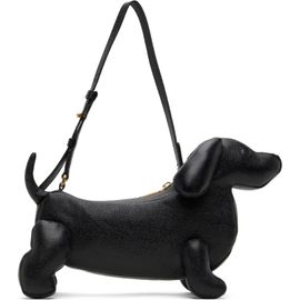 Thom Browne Thom Browne Black Baby Hector Pebble Grain Leather Bag