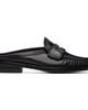 Thom Browne Thom Browne Black Calf Leather Sole Pleated Varsity Slip-on Loafers - 1