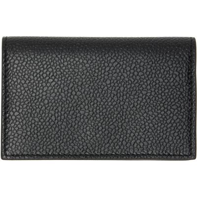 Thom Browne Thom Browne Black Pebble Grain Business Card Holder