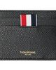 Thom Browne Thom Browne Black Pebble Grain Double Sided Card Holder - 1