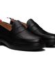 Thom Browne Thom Browne Black Pebble Grain Rubber Sole Penny Loafers - 4
