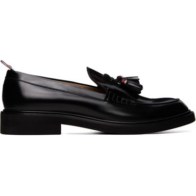 Thom Browne Thom Browne Black Polished Calf Tassel Loafers