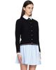 Thom Browne Thom Browne Black Rib Stitch Crew Neck Merino Wool Cardigan - 2