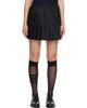 Thom Browne Thom Browne Black Ripstop Pleated Miniskirt - 1