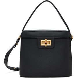 Thom Browne Thom Browne Black Soft Pebble Grain Box Bag