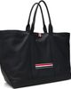 Thom Browne Thom Browne Black Soft Pebble Grain Leather Medium Tool Tote - 2