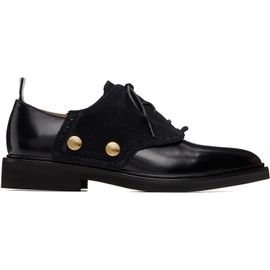 Thom Browne Thom Browne Black Soft Spazzolato Micro Sole Saddle Derbys