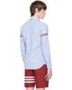 Thom Browne Thom Browne Blue Armband Oxford Shirt - 3