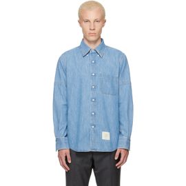 Thom Browne Thom Browne Blue Denim Armband Shirt