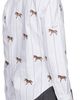 Thom Browne Thom Browne Blue Horse 4-Bar Cropped Oxford Shirt - 3