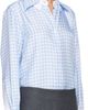 Thom Browne Thom Browne Blue Silk Twill Gingham Shirt - 2