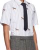 Thom Browne Thom Browne Blue Straight Fit Short Sleeve Horse Shirt - 2