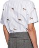 Thom Browne Thom Browne Blue Straight Fit Short Sleeve Horse Shirt - 3