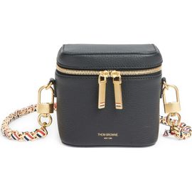 Thom Browne Thom Browne Box Leather Crossbody Pouch