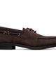 Thom Browne Thom Browne Brown Calf Suede Boat Shoes - 1